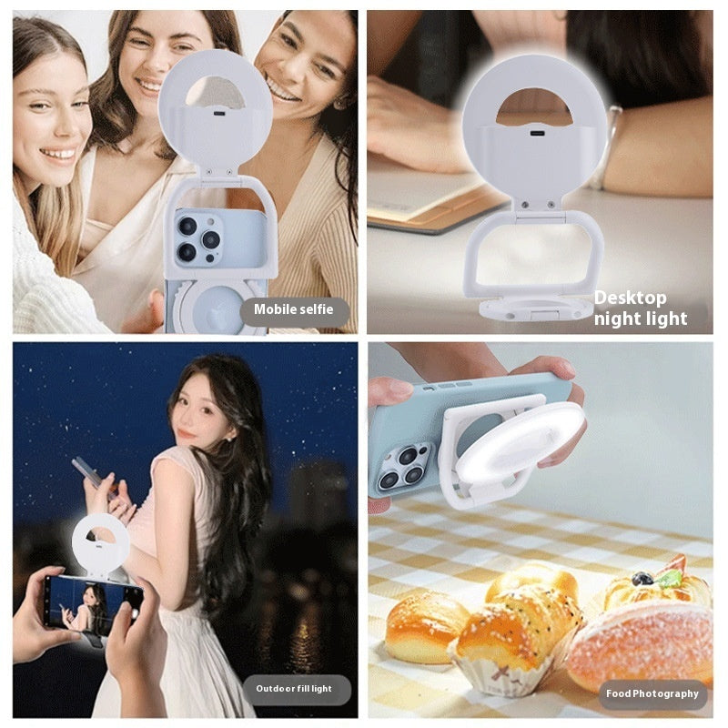 Portable Magnetic Phone Case Multifunctional Beauty Fill Light